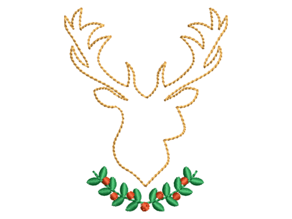 A Designer’s Review: Minimal Deer Antler Embroidery for Business