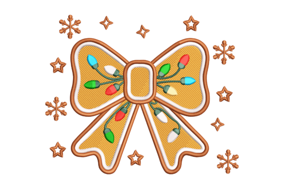 Charming Gingerbread Bow for Festive Creations