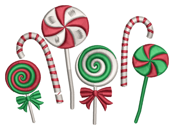 Christmas Candy Cane Lollipop Embroidery: A Designer's Review