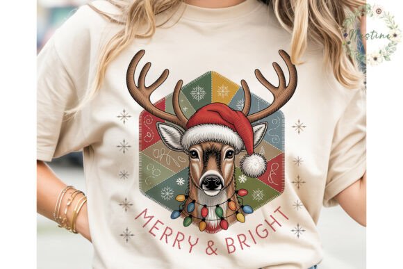 Christmas Deer Embroidery for Festive Gifts