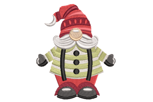 Christmas Gnome Embroidery: A Festive Design for Craft Fair Success