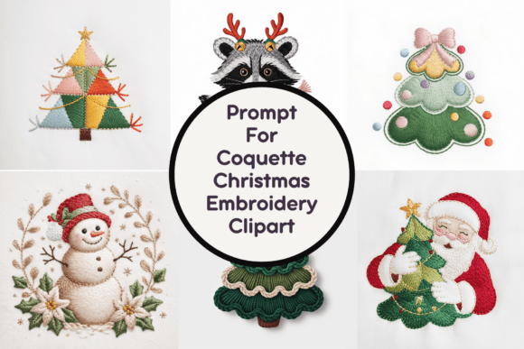 Coquette Christmas Embroidery Clipart Review