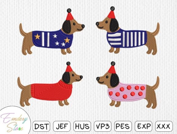Crafting Holiday Joy with a Dachshund Embroidery Patch Set