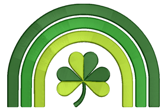 Embroidery Designer Review: St. Patrick's Rainbow Clover